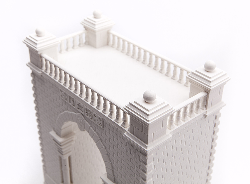 3D프린팅으로 제작된 독립문 모형 4